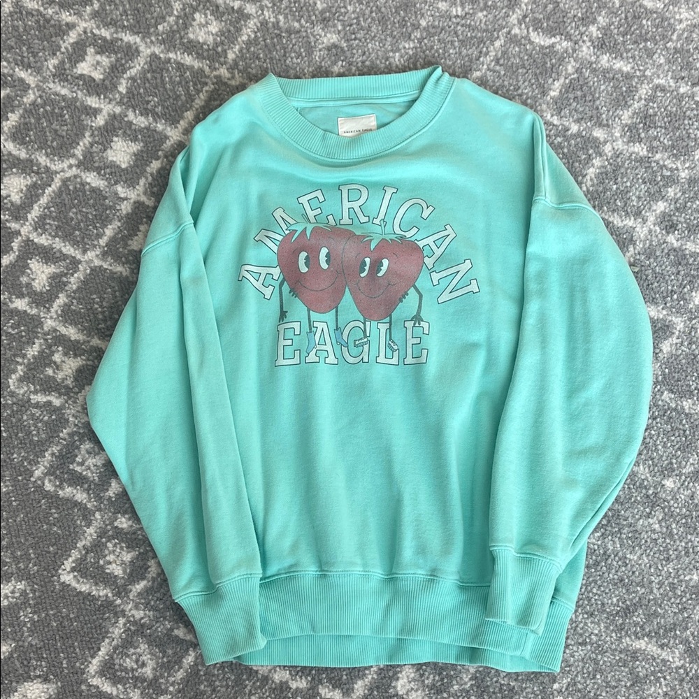 American Eagle Teal Crewneck Sweatshirt
